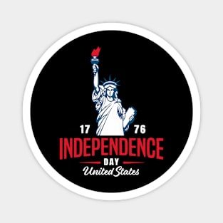 4th of July 1776  American independence day design Magnet